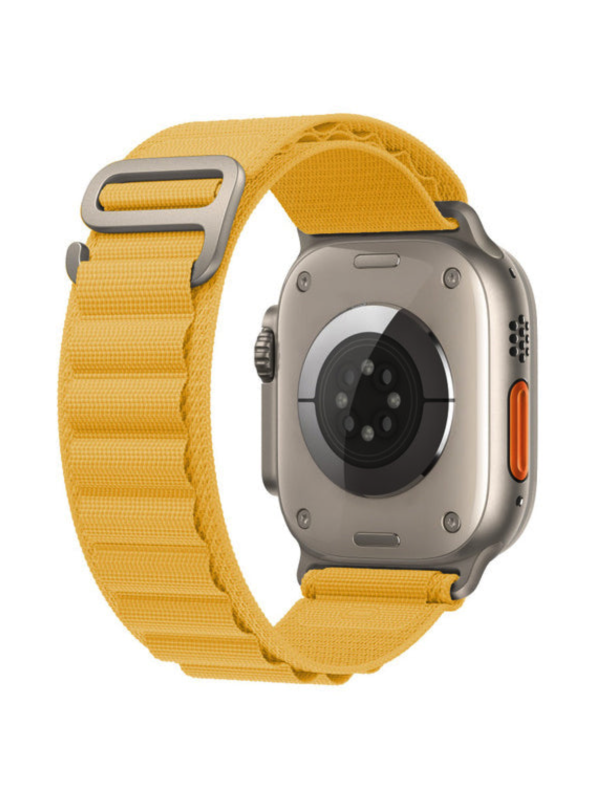 GRIPP Alpine Loop nylon apple watch band laser logo Yellow