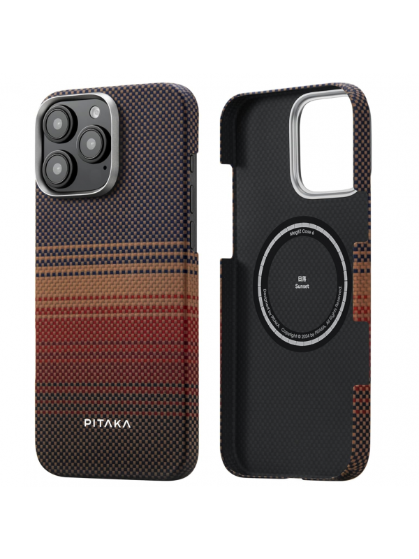 Pitaka MagEZ Case 6 for iPhone16 Pro Max Sunset WITH GRIP